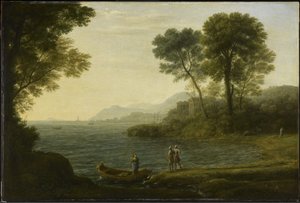 Die Einschiffung von Carlo und Ubaldo von Claude Lorrain