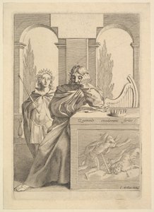 David: Titelblatt für Talon, Die Heilige Geschichte, III (1645) von Claude Mellan