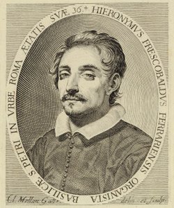 Girolamo Frescobaldi (1583-1643), Gravur von Claude Mellan (1619) von Claude Mellan