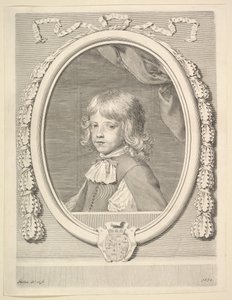 Louis-Joseph de Lorraine, Herzog von Guise, als Kind, 1659 von Claude Mellan