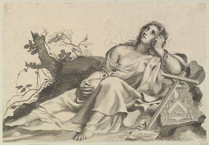 Maria Magdalena meditierend