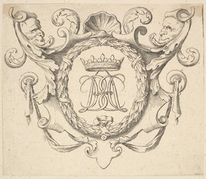 Monogramm gekrönt