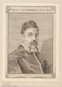 Porträt von Urban VIII von Claude Mellan