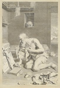 Heiliger Hieronymus von Claude Mellan