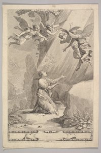 Titelseite für François de Sales, Einführung in das fromme Leben, 1641 von Claude Mellan
