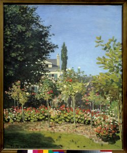 Ein Blumengarten in Sainte Adresse von Claude Monet