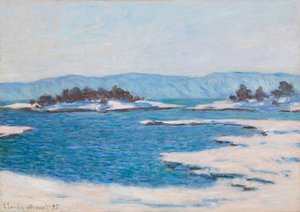 Am Ufer des Fjords von Christiania, 1895 von Claude Monet