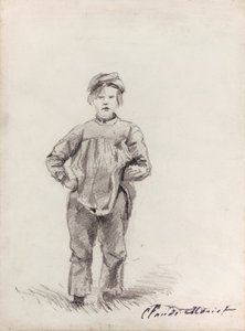 Junge auf dem Land von Claude Monet