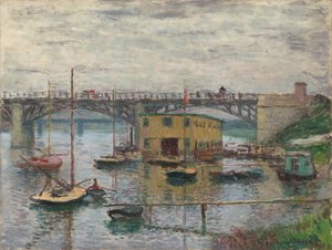 Brücke bei Argenteuil an einem grauen Tag, ca. 1876 von Claude Monet