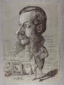 Karikatur von Léon Manchon, ca. 1858