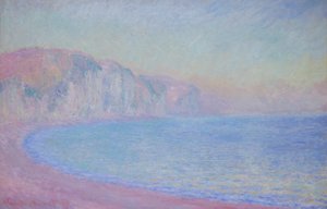 Klippen bei Pourville, Sonnenaufgang von Claude Monet