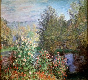 Ecke des Gartens in Montgeron, um 1876 von Claude Monet