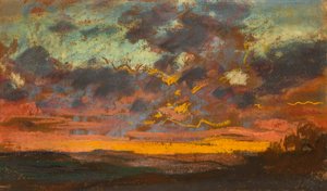 Sonnenuntergang, ca. 1868 von Claude Monet