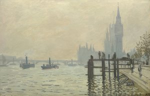 Die Themse bei Westminster
