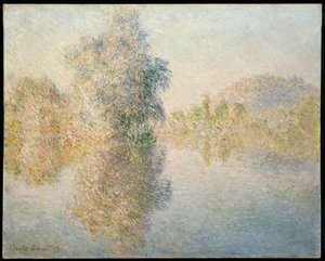 Früher Morgen an der Seine in Giverny, 1893 von Claude Monet