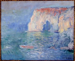 Etretat, die Manneporte, Reflexionen auf dem Wasser. Gemälde von Claude Monet (1840-1926) 1885 Paris, Musée d