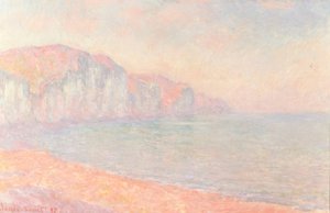 Falaises de Pourville, am Morgen von Claude Monet