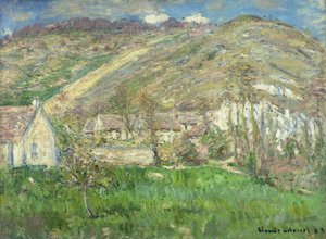 Hamlet in den Klippen bei Giverny von Claude Monet