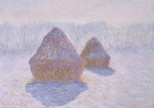 Heuhaufen (Schnee- und Sonneffekt)