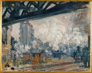 Der Bahnhof Saint-Lazare, Außenansicht