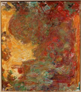 Das Haus des Künstlers vom Rosengarten aus gesehen von Claude Monet