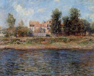 La berge de La Seine, 1880 von Claude Monet