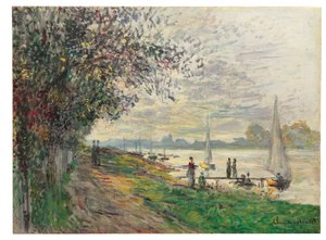 Das Ufer von Petit-Gennevilliers, Sonnenuntergang, 1875