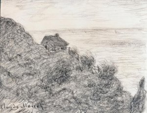 Die Hütte der Zöllner bei Pourville von Claude Monet