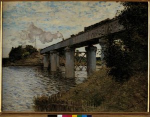 Le Pont du chemin de fer à Argenteuil von Claude Monet