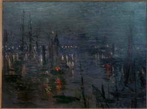 Der Hafen von Le Havre, Nachteffekt von Claude Monet