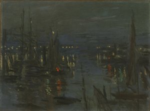 Le Port du Havre, Effet de Nuit Der Hafen von Le Havre bei Nacht, 1873 von Claude Monet