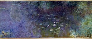 Die Seerosen: Morgen (Detail) von Claude Monet