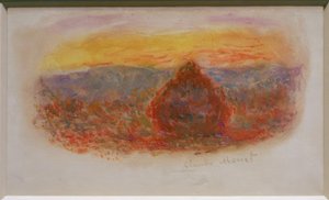 Meule, soleil couchant