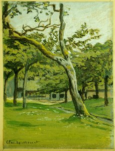 Normandie-Farm unter den Bäumen