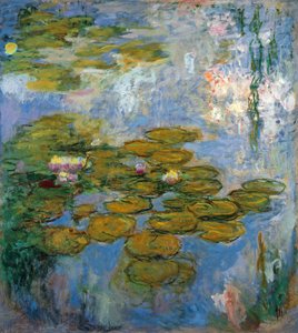 Seerosen - Teich mit Seerosen in Giverny von Claude Monet