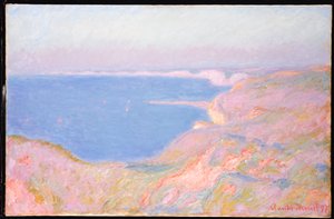 Auf den Klippen bei Dieppe, Sonnenuntergang, 1897 von Claude Monet