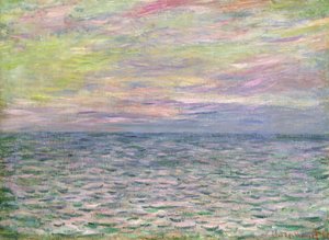 Auf hoher See, Sonnenuntergang in Pourville; Coucher de Soleil à Pourville, Pleine Mer, 1882