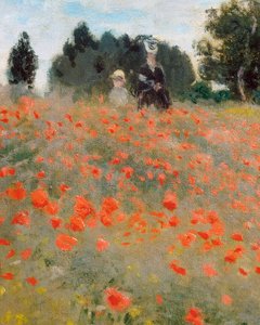 Mohnblumen, Umgebung von Argenteuil (Detail) von Claude Monet