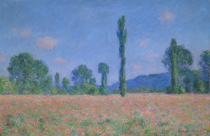 Mohnfeld (Giverny) von Claude Monet