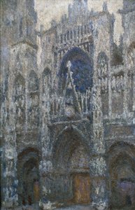 Kathedrale von Rouen, das Portal; graues Wetter