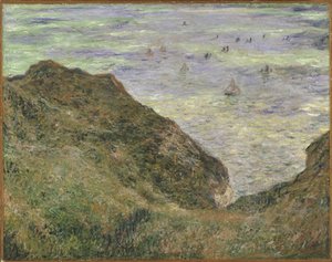 Auf der Klippe bei Pourville von Claude Monet