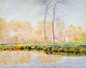 Die Ufer der Epte in Giverny, 1887 von Claude Monet