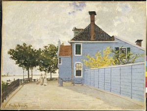 Das blaue Haus, Zaandam von Claude Monet