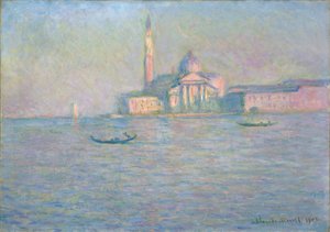 Die Kirche San Giorgio Maggiore, Venedig, 1908 von Claude Monet