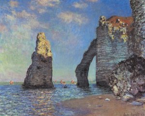 Die Klippen von Étretat von Claude Monet