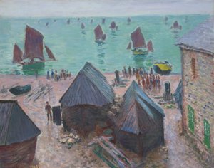Die Abfahrt der Boote, Étretat