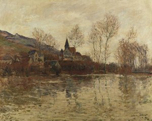 Die Flut in Giverny, ca. 1886 von Claude Monet