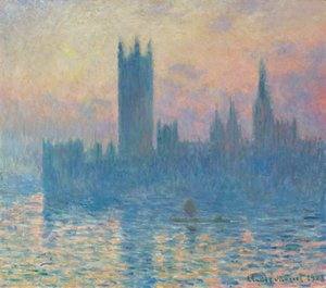 Die Häuser des Parlaments, Sonnenuntergang