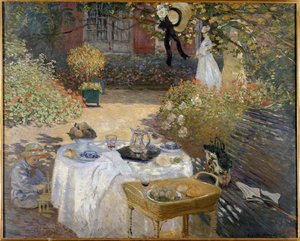 Das Mittagessen, Monets Garten in Argenteuil