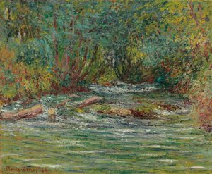 Der Fluss Epte in Giverny, Sommer von Claude Monet